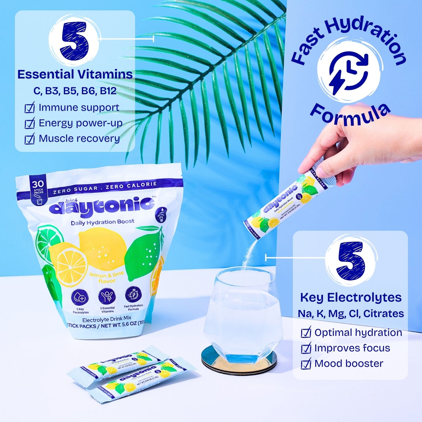 Lemon Lime Zero Sugar l 30 Servings